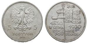 5 Злотий Польська республіка (1918 - 1939) Срібло 