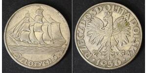 5 Злотий Польська республіка (1918 - 1939) Срібло 