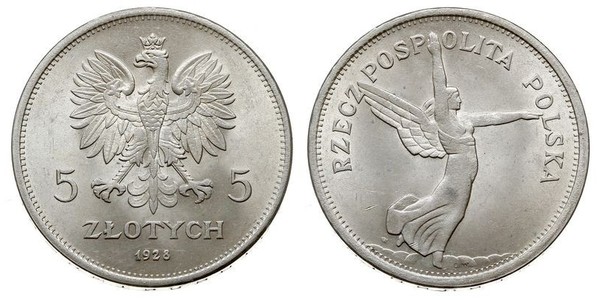 5 Злотий Польська республіка (1918 - 1939) Срібло 