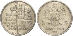 5 Zloty Segunda República Polaca (1918 - 1939) Plata 