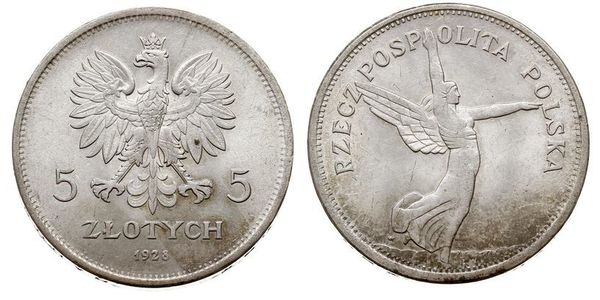 5 Злотый Польская Республика (1918 - 1939) Серебро 