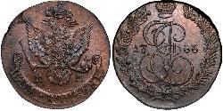 5 Kopek Imperio ruso (1720-1917) Cobre Catalina II (1729-1796)