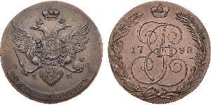 5 Копійка Російська імперія (1720-1917) Мідь Катерина II (1729-1796)