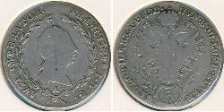 5 Крейцер Австрийская империя (1804-1867) Серебро Francis II, Holy Roman Emperor (1768 - 1835)