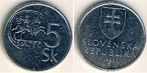 5 Крона Словакия Никель 