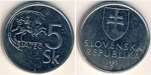 5 Крона Словакия Никель 