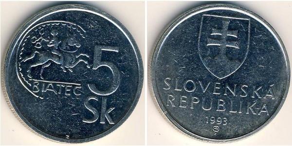 5 Крона Словакія Нікель 