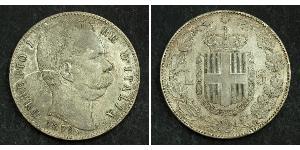 5 Лира Kingdom of Italy (1861-1946) Серебро Умберто I (1844-1900)