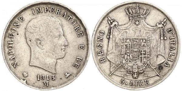 5 Лира Италия Серебро 