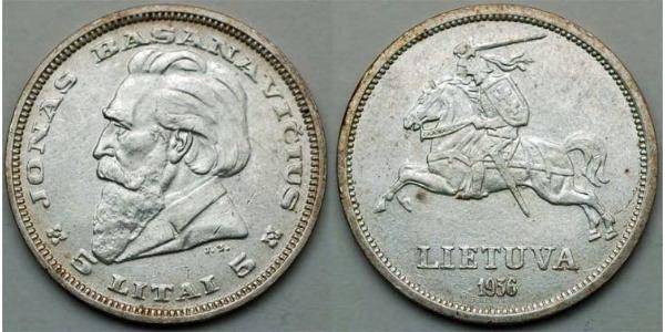 5 Лит Литва (1991 - ) Серебро 