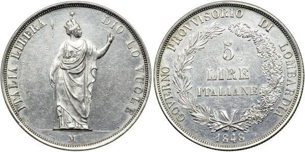 5 Ліра Italian city-states Срібло 