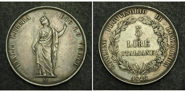 5 Ліра Italian city-states Срібло 