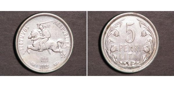5 Літ Литва (1991 - ) Срібло 