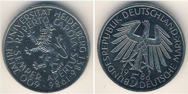 5 Марка ФРГ (1949-1990)  