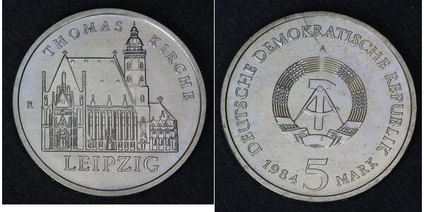 5 Марка Германская Демократическая Республика (1949-1990) Никель/Медь 