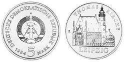 5 Марка Німецька Демократична Республіка (1949-1990) Нікель/Мідь 
