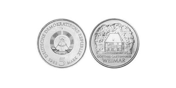 5 Марка Німецька Демократична Республіка (1949-1990) Цинк/Нікель/Мідь 