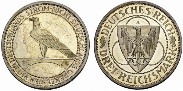5 Марка Веймарская республика (1918-1933) Серебро 