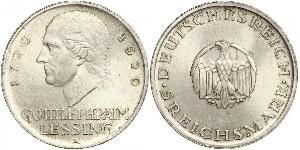 5 Марка Германская империя (1871-1918) Серебро Лессинг, Готхольд Эфраим