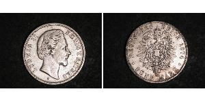 5 Марка Королевство Бавария (1806 - 1918) Серебро Людвиг II (король Баварии)(1845 – 1886)