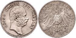 5 Марка Саксония (королевство) (1806 - 1918) Серебро Георг (король Саксонии)