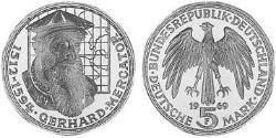 5 Марка ФРГ (1949-1990) Серебро 