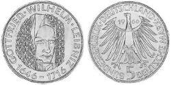 5 Марка ФРГ (1949-1990) Серебро 