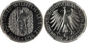 5 Марка ФРГ (1949-1990) Серебро 