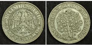 5 Марка Веймарська республіка (1918-1933) / Німеччина Срібло 
