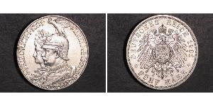 5 Марка Королівство Пруссія (1701-1918) Срібло Wilhelm II, German Emperor (1859-1941)