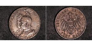 5 Марка Королівство Пруссія (1701-1918) Срібло Wilhelm II, German Emperor (1859-1941)