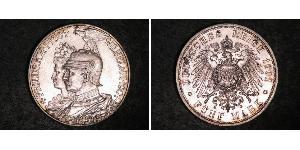 5 Марка Королівство Пруссія (1701-1918) Срібло Wilhelm II, German Emperor (1859-1941)