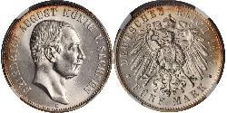 5 Марка Королівство Саксонія (1806 - 1918) Срібло Frederick Augustus III of Saxony (1865-1932)