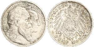 5 Марка Німецька імперія (1871-1918) / Велике герцогство Баден (1806-1918) Срібло Frederick I, Grand Duke of Baden (1826 - 1907)