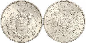 5 Марка Німецька імперія (1871-1918) / Гамбург Срібло 