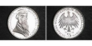 5 Марка ФРН (1949-1990) Срібло 