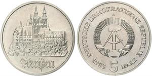 5 Марка Германская Демократическая Республика (1949-1990) Цинк/Никель/Медь 