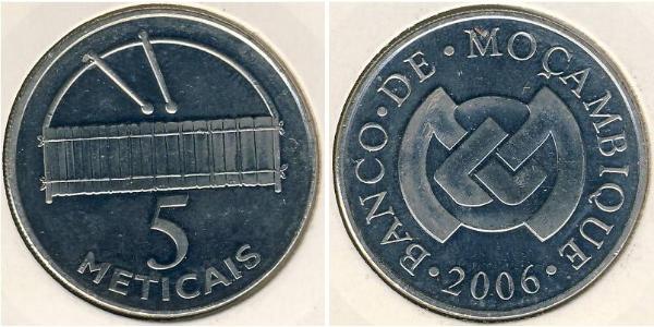 5 Метикал Мозамбик,Республика Никель/Медь 