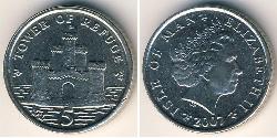 5 Пенни Остров Мэн Никель/Медь Елизавета II (1926-2022)
