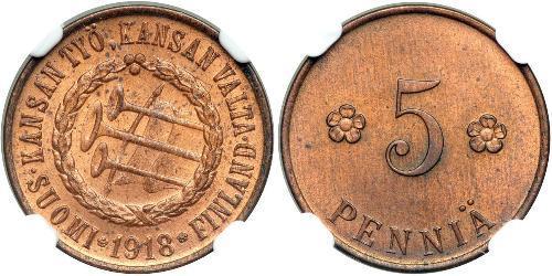 5 Пені Фінляндія (1917 - )  
