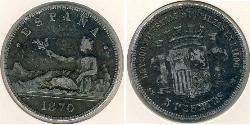 5 Песета Королівство Іспанія (1814 - 1873)  