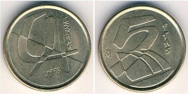 5 Песета Королевство Испания (1976 - ) Никель/Медь 