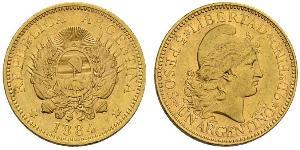5 Песо Аргентинская Республика (1861 - ) Золото 