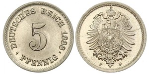 5 Пфенниг Германская империя (1871-1918)  