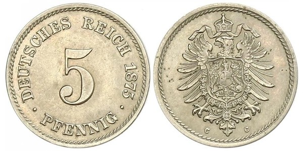 5 Пфенниг Германская империя (1871-1918)  