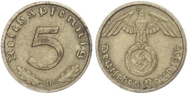 5 Пфенниг Третий рейх (1933-1945)  