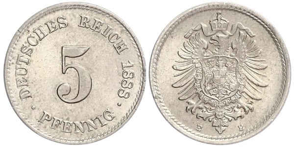 5 Пфеніг Німецька імперія (1871-1918)  