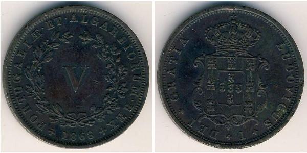 5 Рейс Королівство Португалія (1139-1910) Мідь 