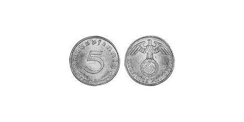 5 Рейхспфенниг Третий рейх (1933-1945) Алюминий/Бронза 