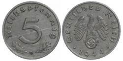 5 Рейхспфенниг Третий рейх (1933-1945) Цинк 